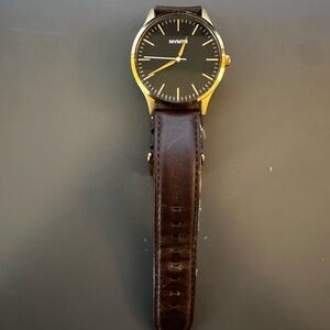 MVMT Black and Brown Watch - 40 mm w/ new straps